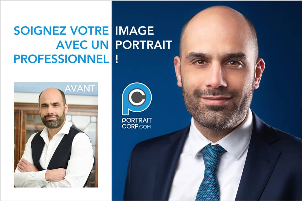 Avant après changement de portrait professionnel